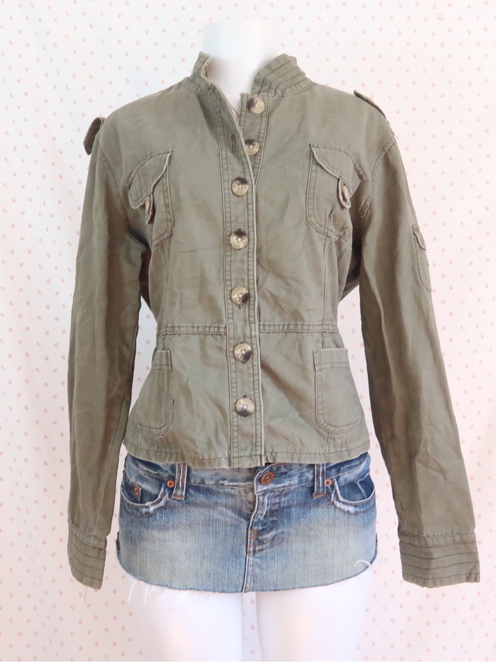 Y2k military jacket